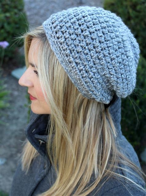 Beginner Simple Slouchy Hat Knitting Pattern