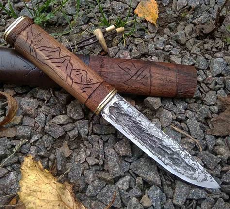 Yakut knife for sale, Siberian yakut knife, Engraved knife gift – Valhallaworld