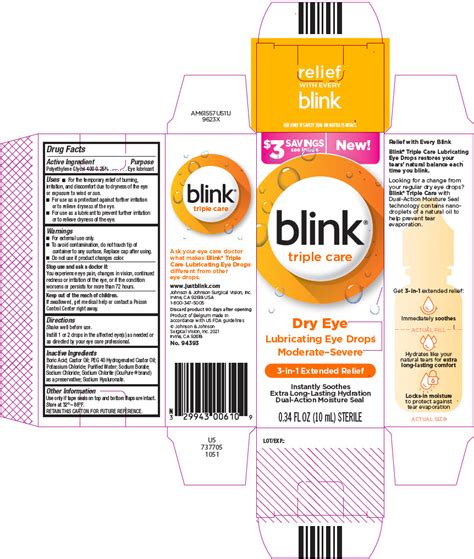 NDC 29943-006 Blink Triple Care Solution/ Drops Ophthalmic