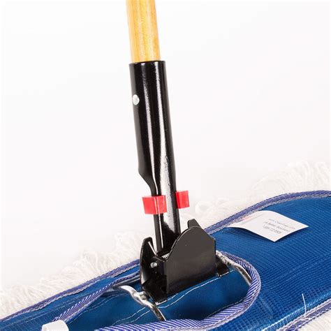 60" Wood Dust Mop Handle w/ Quick Disconnect Head — CleanFreak.com