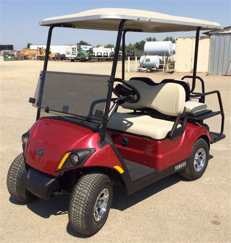 2020 Yamaha Electric Golf Cart 4 Seater Red - Johnson Manufacturing