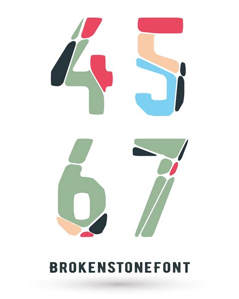 Alphabet broken font 601649 Vector Art at Vecteezy