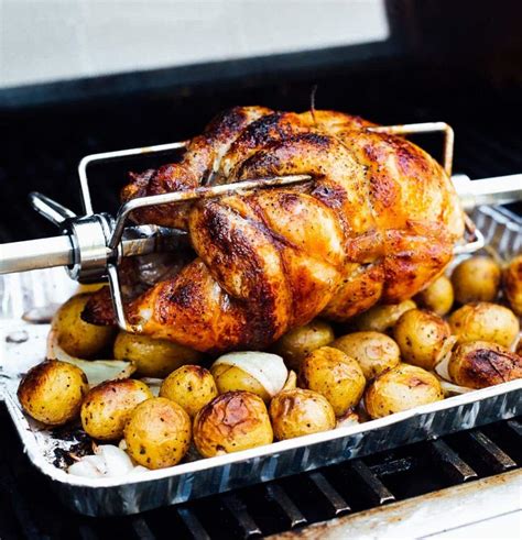 No-Fuss Rotisserie Chicken on the Grill • Heartbeet Kitchen