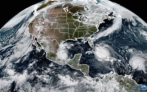 NOAA Satellite Image of Hurricanes Irma, Jose, and Katia | POPSUGAR News