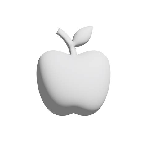 Apple icon 3d design for application and website presentation 14387374 PNG