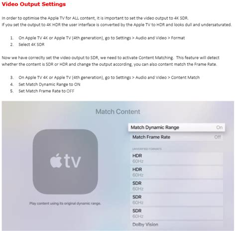 AppleTV 4K Settings & EDID - Just Add Power Support