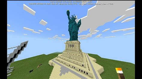 Minecraft - statue of liberty - YouTube