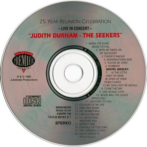 Judith Durham, The Seekers - 25 Year Reunion Celebration: Live In Concert At The Melbourne ...