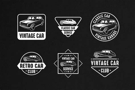 Classic Car Vintage Badge & Logo | Creative Logo Templates ~ Creative Market