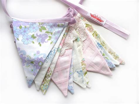 Merry-Go-Round Handmade: Merry-Go-Round HANDMADE Vintage PASTEL Flag Bunting featured in more ...