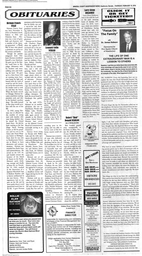 Mineral County Independent-News February 18, 2010: Page 6