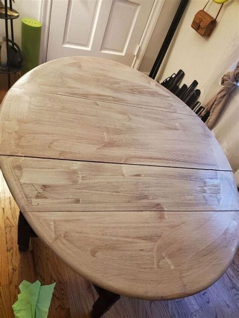 Solid Oak Drop Leaf Table Gets a Makeover | Hometalk