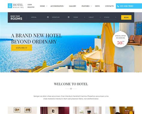 Hotel Booking Website Templates