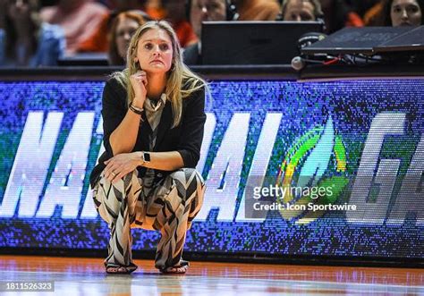 Tennessee Lady Vols head coach Kellie Harper coaches during a women's ...