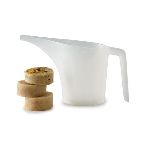 Measuring Cup with easy pour spout - Plastic - milehighsoap