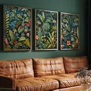 Unframed Canvas Poster Modern Art Jungle Woodland Flowers - Temu