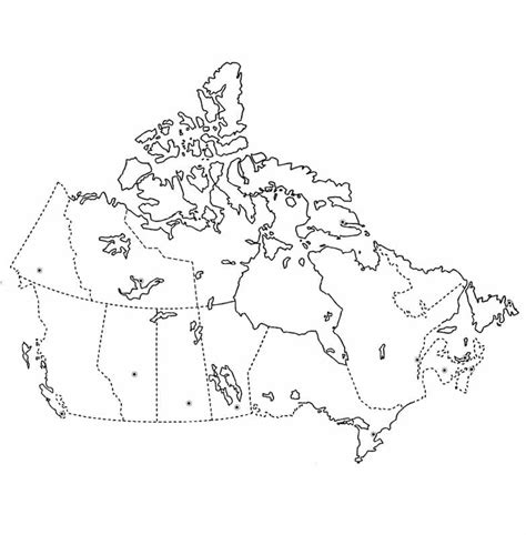 Print Map of Canada coloring page - Download, Print or Color Online for Free