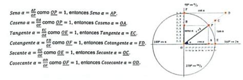 analiza el círculo unitario e indique ¿cuales son los ángulos para los ...