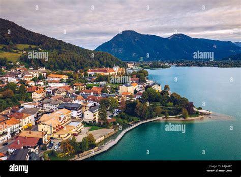 Tegernsee, Germany. Lake Tegernsee in Rottach-Egern (Bavaria), Germany ...