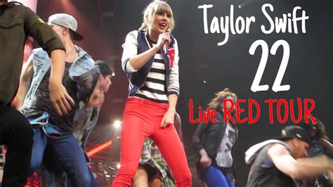 Taylor Swift - 22 (Live RED TOUR) Audio - YouTube