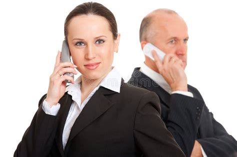 Business People Talking On The Phone Stock Photography - Image: 13732332