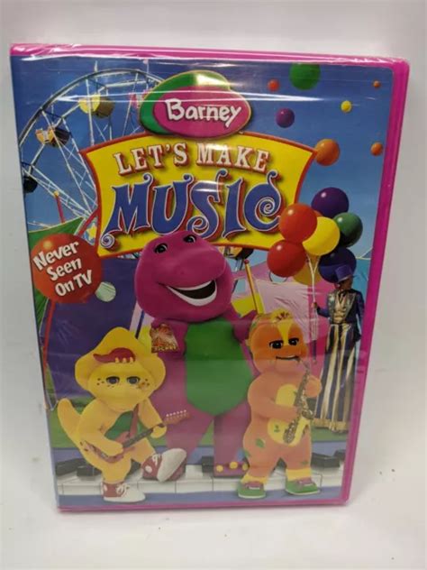 BARNEY LET'S MAKE Music (DVD) Never Seen on TV - New Sealed Free ...