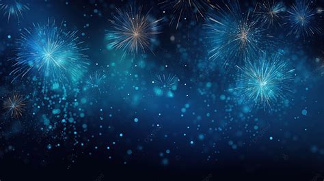 Happy Diwali Blue Background With Falling Fireworks Sparkles, Shubh Diwali, Diwali Wishes, Happy ...