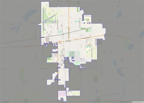 Map of Sturgis city, Michigan