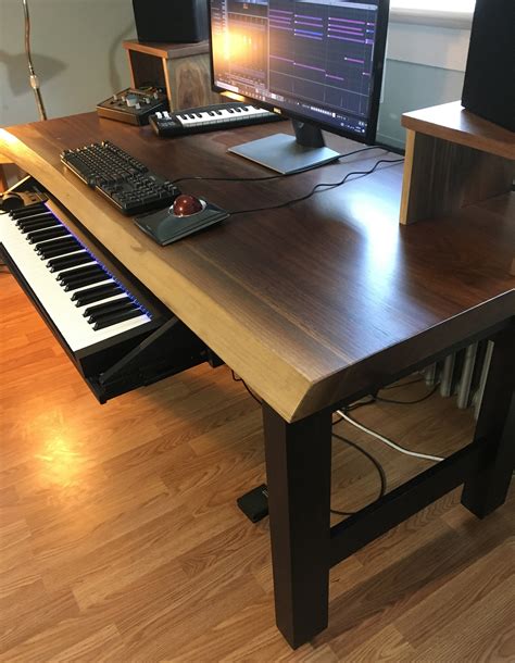 Custom Music Production Desk with Undermount Drawer Built to | Etsy