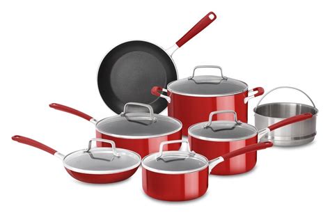 KitchenAid Aluminum Nonstick 12 Piece Cookware Set $109.99