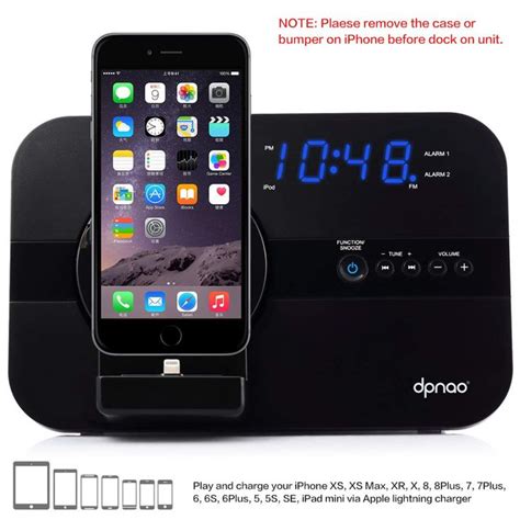 AmazonSmile: dpnao 5 in 1 iPhone Charger Dock Station with Alarm Clock ...