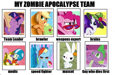 my little zombie apocalypse team by agentbrony on DeviantArt