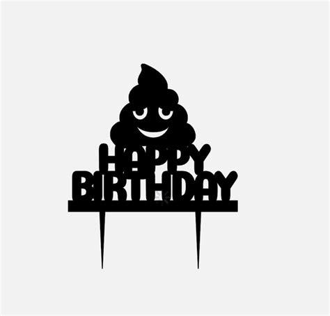 Turd Cake Topper Turd Birthday Cake Topper Turd Toppers - Etsy