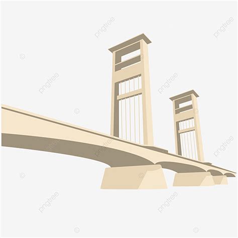 Ampera Bridge PNG Picture, Ampera Bridge Icon Of Palembang City, Png, Psd, Jpg PNG Image For ...