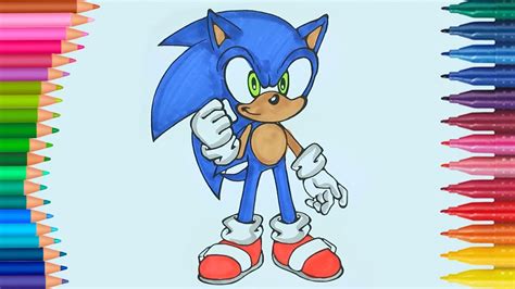 Sonic de pintar | Dibujos Para Niños | Learn Colors - YouTube