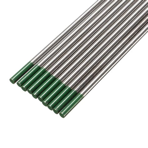 10Pcs 175×2.4mm WP Green Welding Tungsten Electrode Welding Electrodes ...