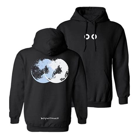 Boywithuke Moon Black Merch Pullover New Logo Hoodies MenWomen Casual Sweatshirt - Walmart.com