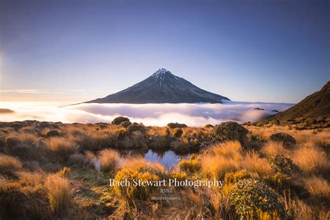 Mount Taranaki Cloud Inversion Sunrise | New Zealand Landscape ...