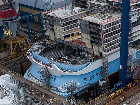 Aerial photos show Icon of the Seas cruise ship construction progress | Royal Caribbean Blog