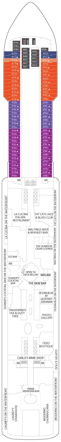 Norwegian Breakaway deck plans - Cruiseline.com