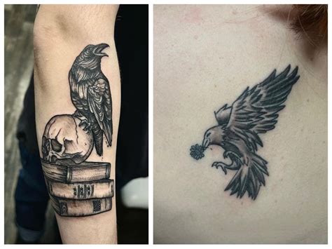 Traditional Raven Tattoos