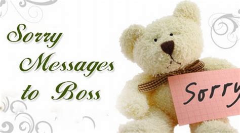 Sorry Messages to Boss, Sorry Text Message Sample