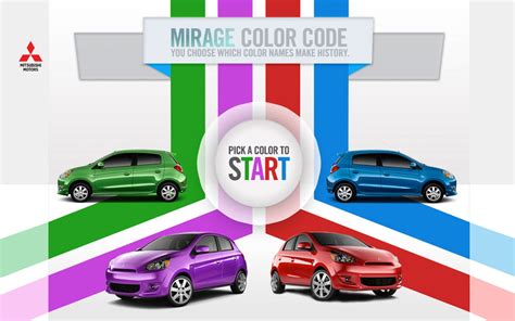 Vote on 2014 Mitsubishi Mirage Colors With Fun New Site