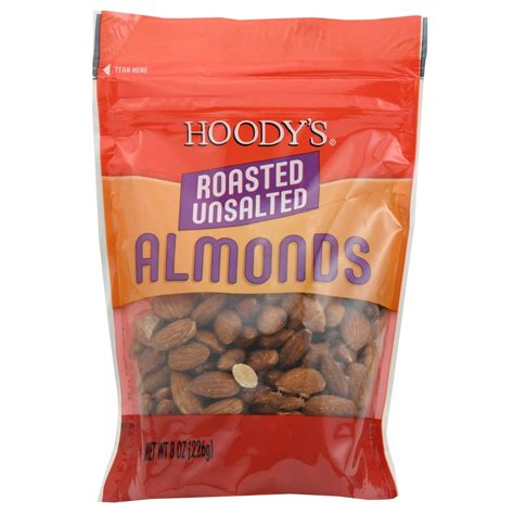 Almonds Roasted Unsalted Almonds, 8 Oz. - Walmart.com - Walmart.com