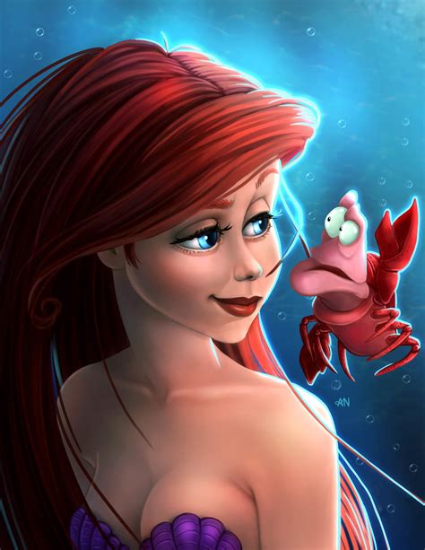 ArtStation - Fan Art | The Little Mermaid, Asya Nor | The little mermaid, Disney fan art, Fan art