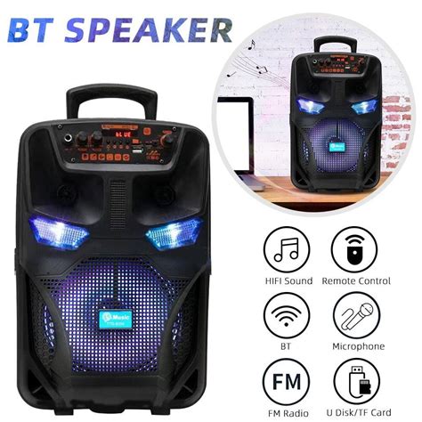 3000W Vtin Wireless Portable Party Bluetooth Speaker Subwoofer With Mic ...