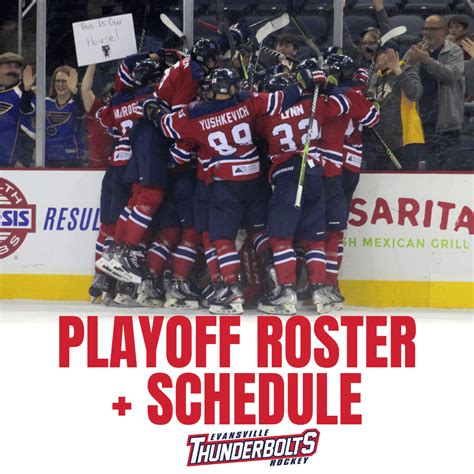 Evansville's Pro Hockey Team | Evansville Thunderbolts - Playoff Roster ...