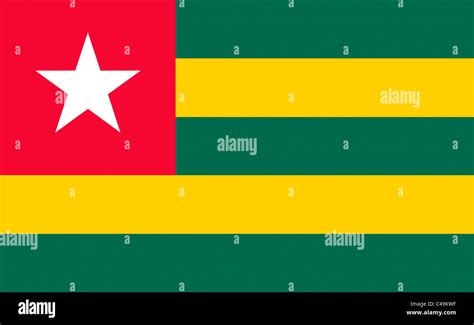 Flag of Togo Stock Photo - Alamy