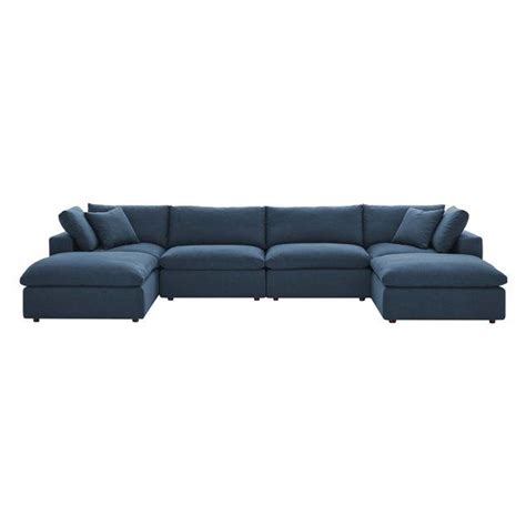 Cloud Couch, U-Chaise Cloud Sectional Sofa Set, Modular 6Piece Dream Couch - Transitional ...