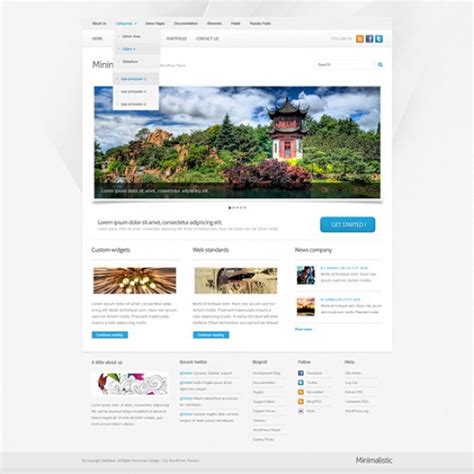 MiniMalistic - WordPress Template - WP Corporate - WordPress Themes ...